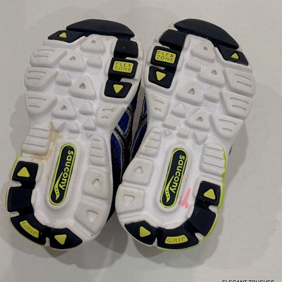 Saucony Baby Ride 6 Boys Size 5 Navy Blue LOT of 2 Leather Rubber Slip On Shoes - Picture 14 of 14